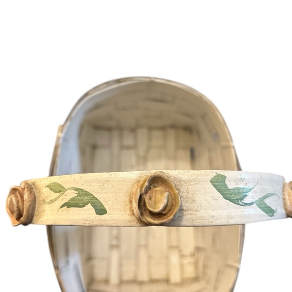 Vintage Strawberry and Rose Decorated Woven Baskets (2) - Picture 12 of 14